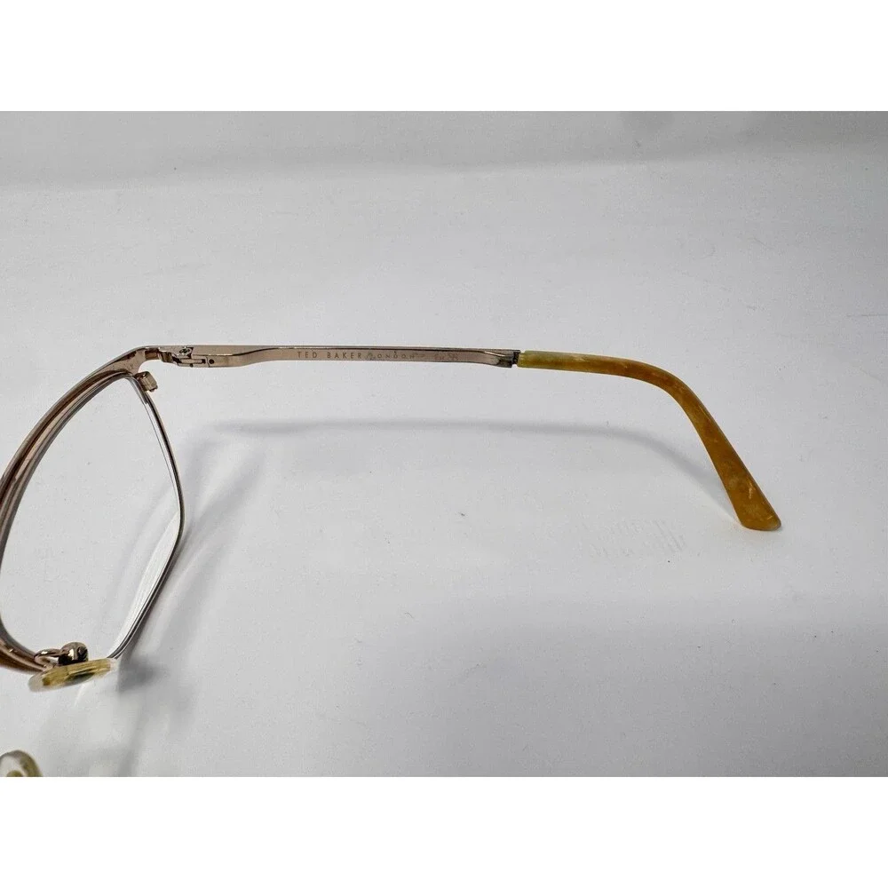 Ted Baker London TW503 NAV Eyeglass Frames Only Blue Gold 55-16-140